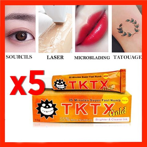 ✅CRÈME ANESTHÉSIQUE TKTX 🤩Pack 5 – Offre Limitée