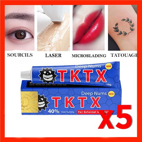 ✅Pack 5 CRÈMES ANESTHÉSIQUES BLEUES🤩 - Offre Limitée