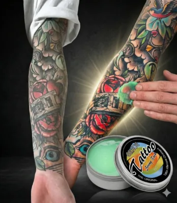 Crème de soin hydratante pour tatouage : soignez votre tatouage, ravivez la couleur et protégez-la.🦄