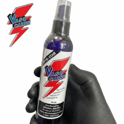 ✅ VASOCAINE SPRAY anesthésique pour plaies ouvertes TATOUAGES | MICROBLADING | MAQUILLAGE PERMANENT 🤩 120ml