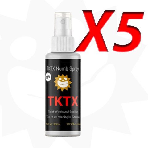 ✅ Pack 5 TKTX SPRAY ANESTHÉSIQUE 30 ml PENDANT🤩 - Offre Limitée