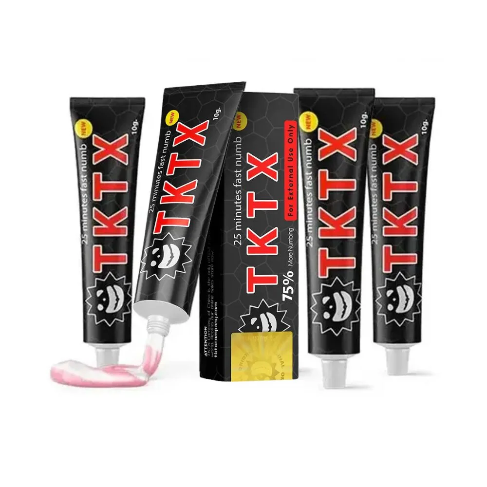 Pack 5 crèmes anesthésiantes TKTX Noires 55% best-seller