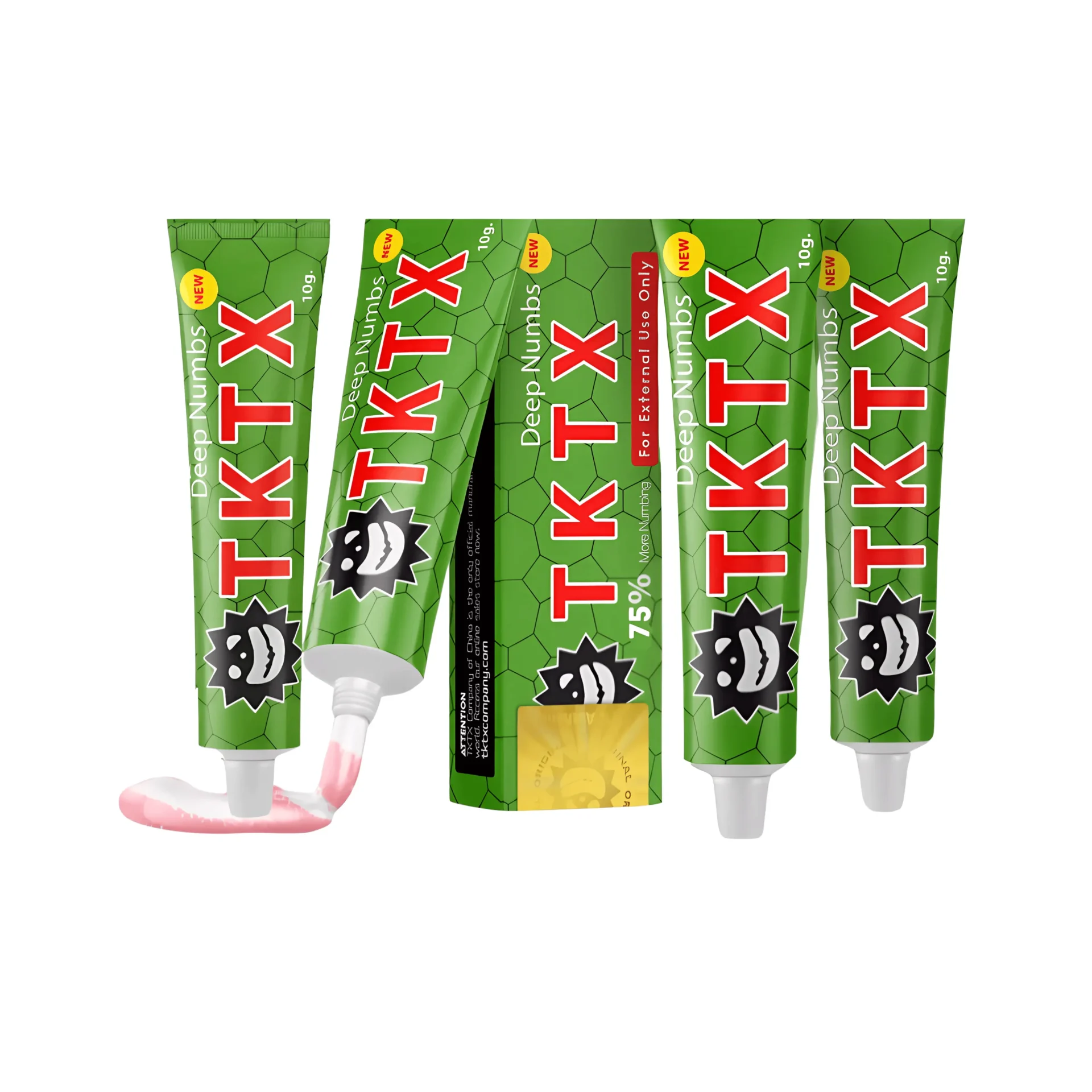 Pack 5 crèmes anesthésiantes TKTX Vertes 40% en promotion